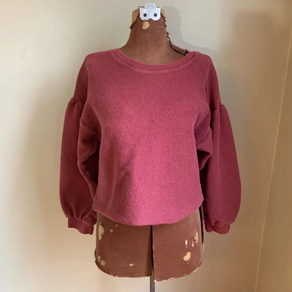 Mod ref cropped sweatshirt clean girl basics size small